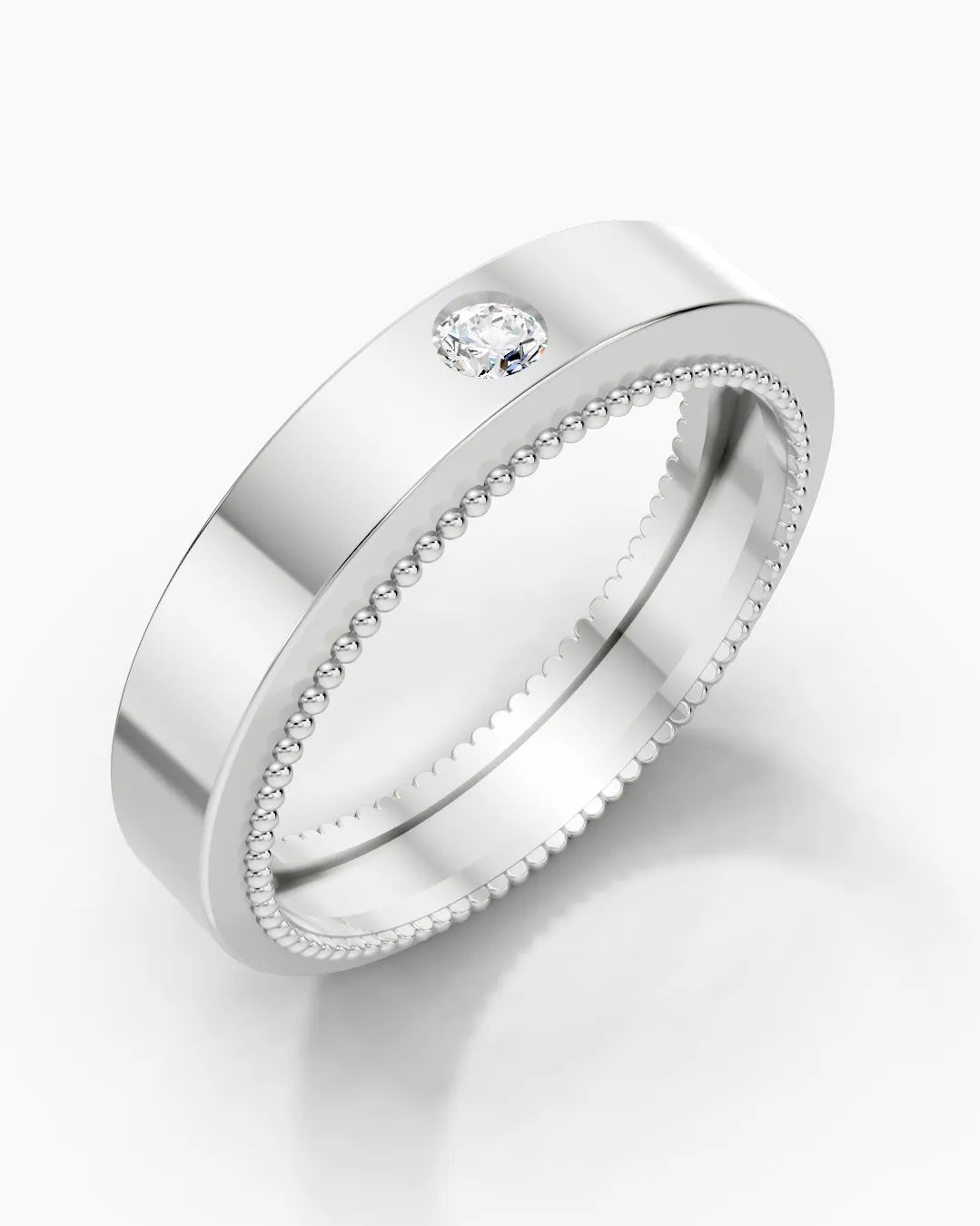 Textured Secure  Men Ring