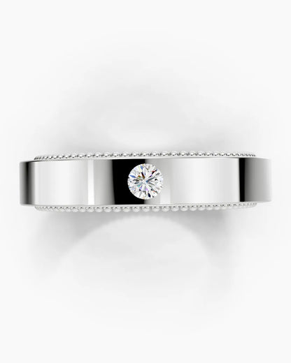 Textured Secure  Men Ring