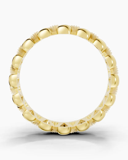 Sculpted Stripes  Men Ring