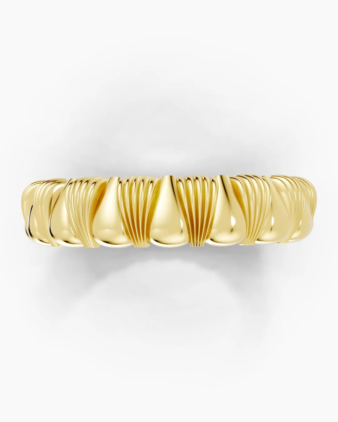 Sculpted Stripes  Men Ring