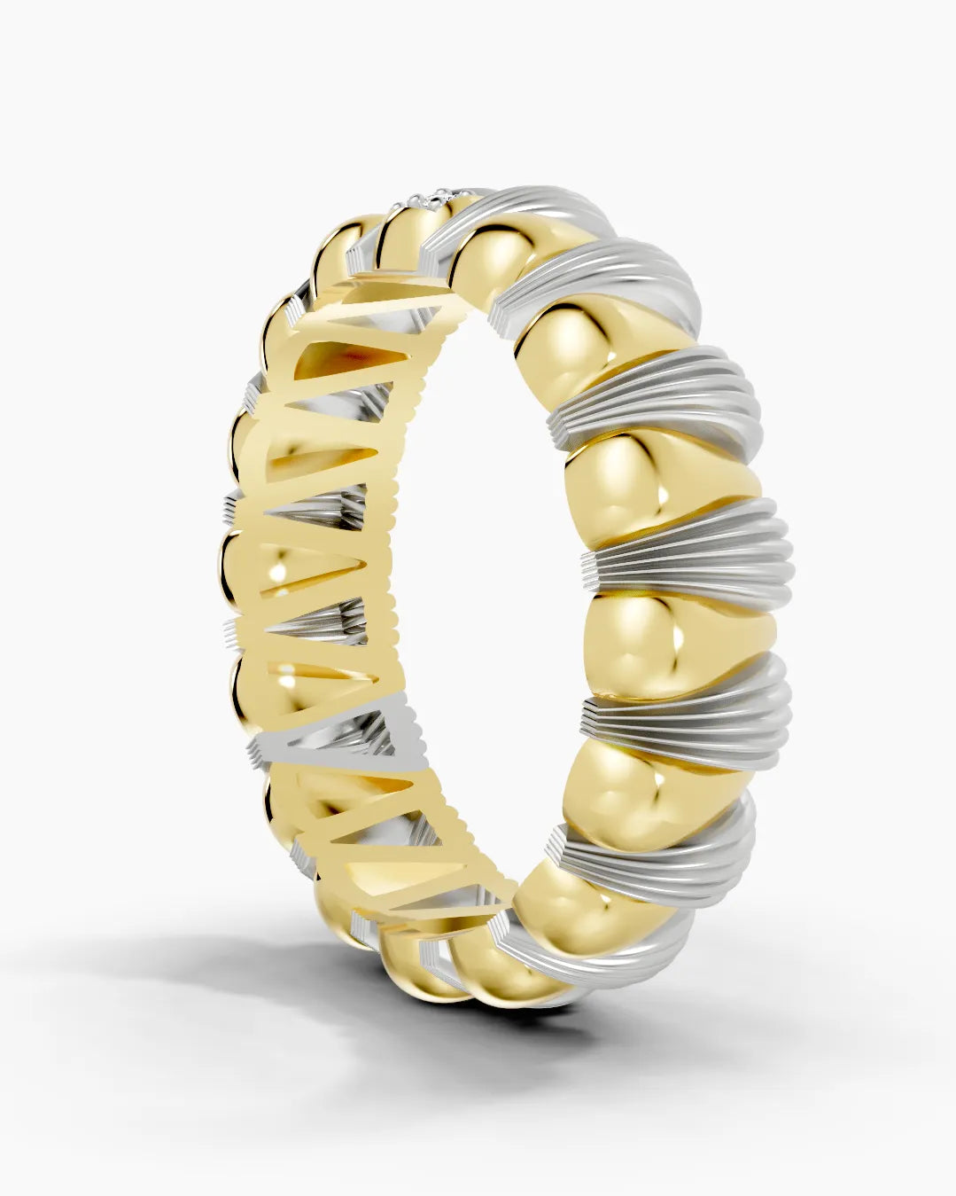 Woven Texture Men Ring