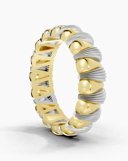 Woven Texture Men Ring