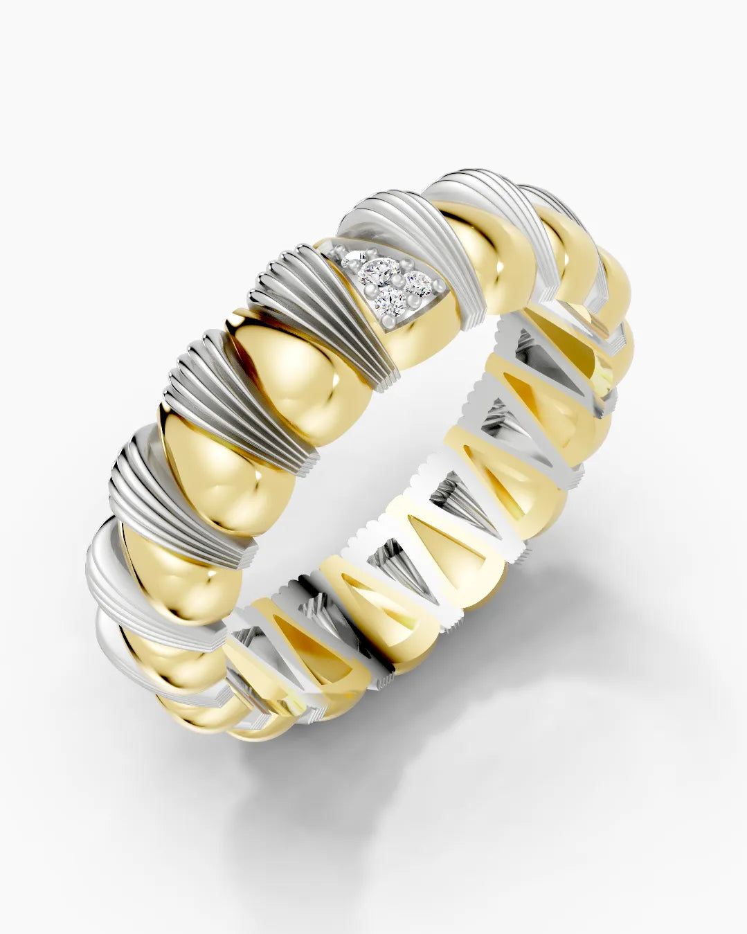 Woven Texture Men Ring