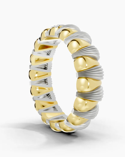 Woven Texture Men Ring