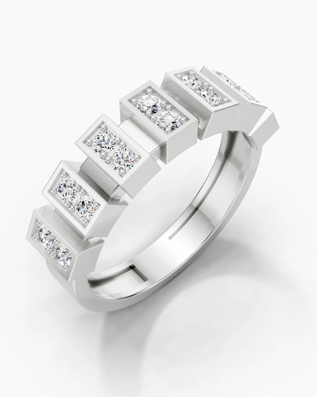 Glimmer Blocks Women Ring – Rings & I