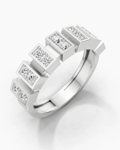 Glimmer Blocks Women Ring