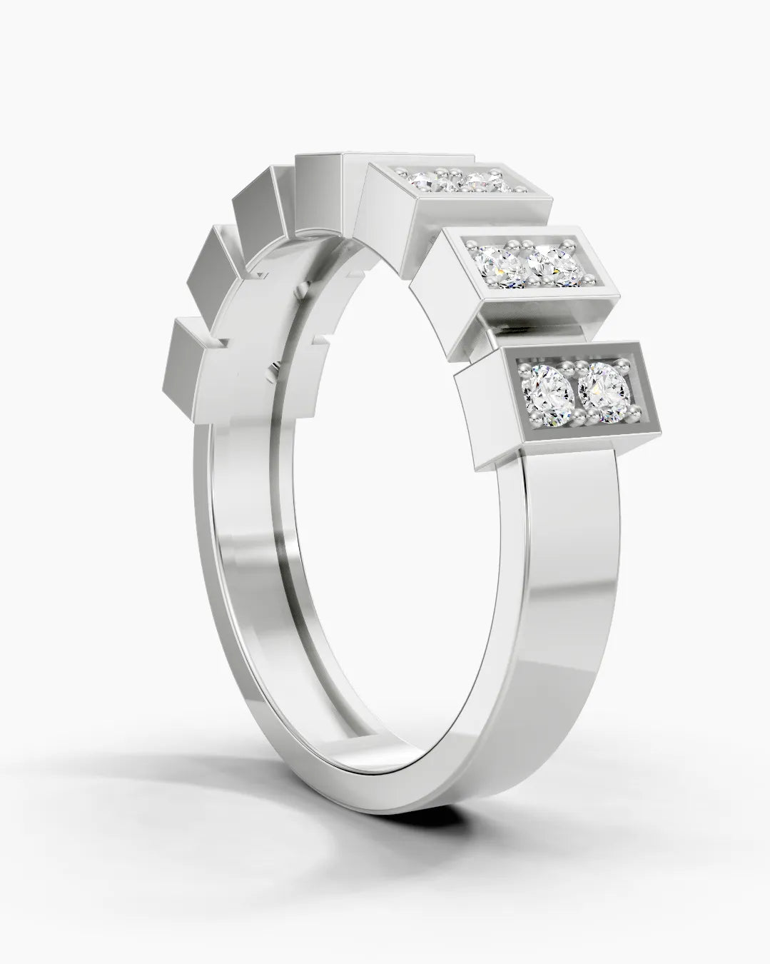 Glimmer Blocks Women Ring