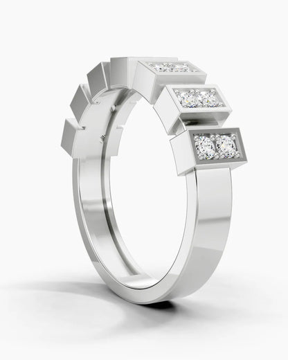 Glimmer Blocks Women Ring