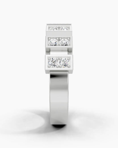 Glimmer Blocks Women Ring