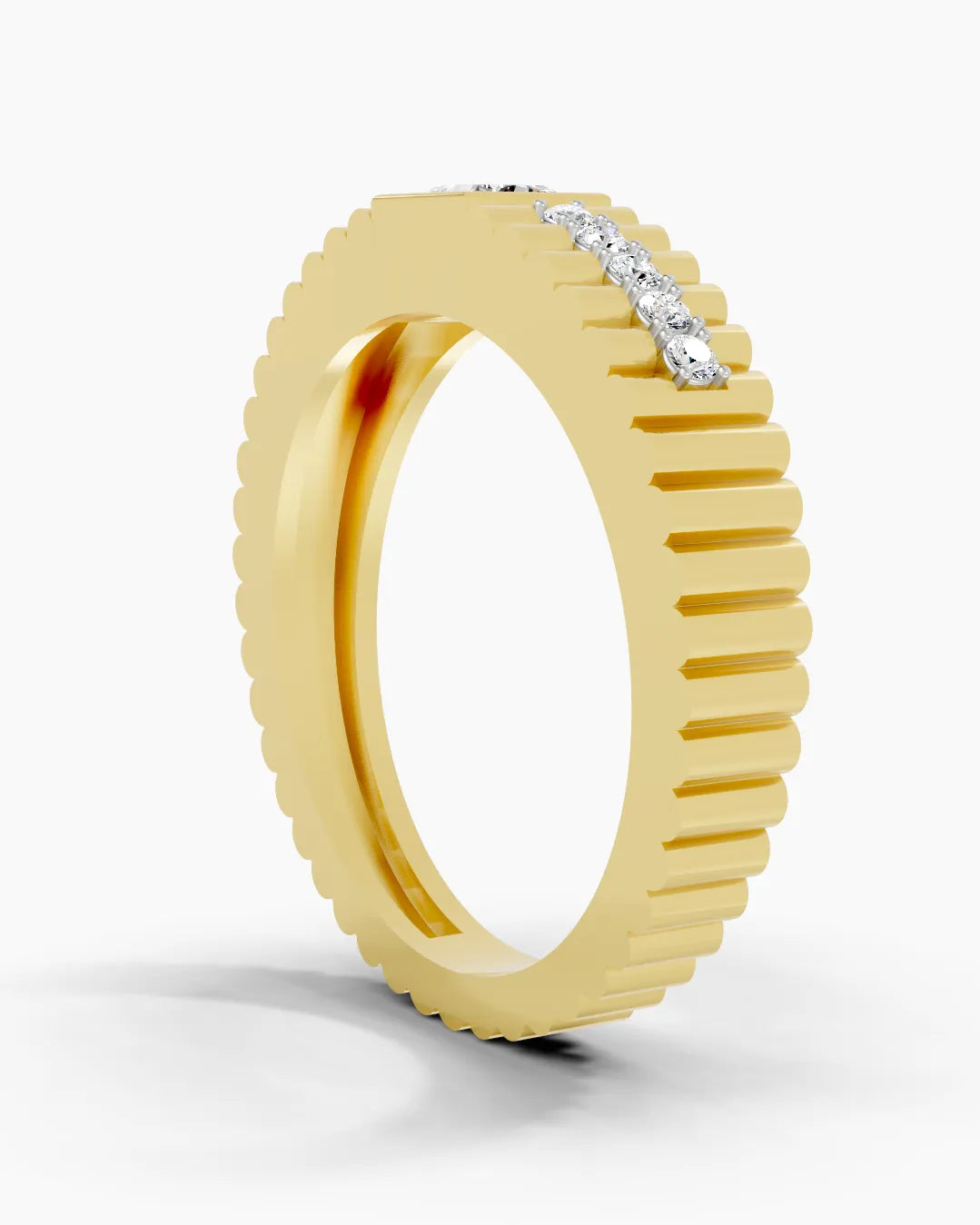 Meridian Grid Men Ring