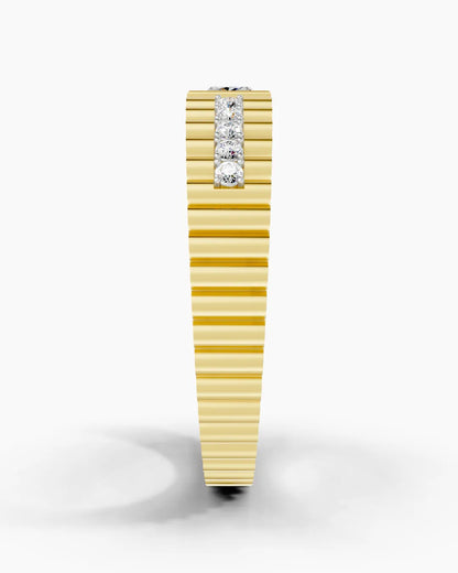 Meridian Grid Men Ring