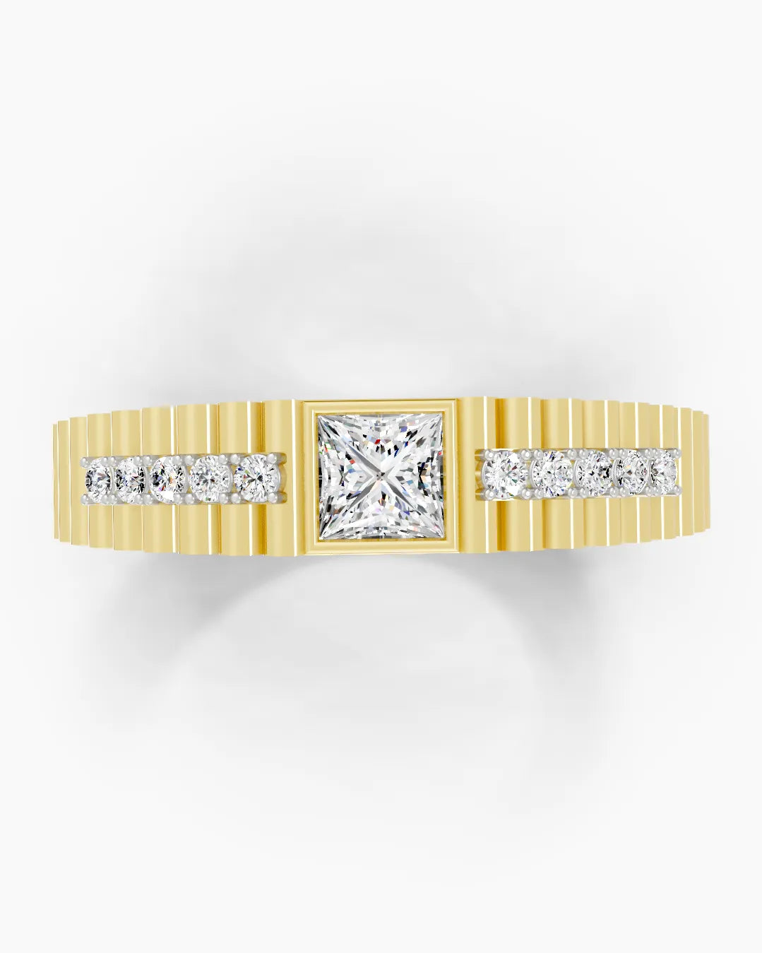 Meridian Grid Men Ring
