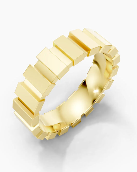 Regal Steps Block Men Ring