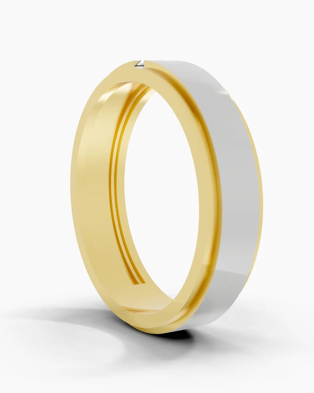 Streamline Cut Men Ring