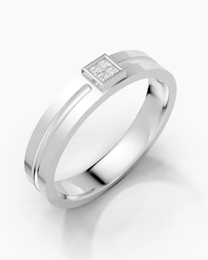Split Beam Men Ring