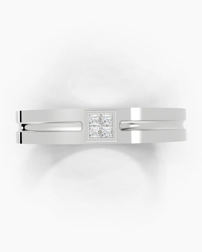 Split Beam Men Ring