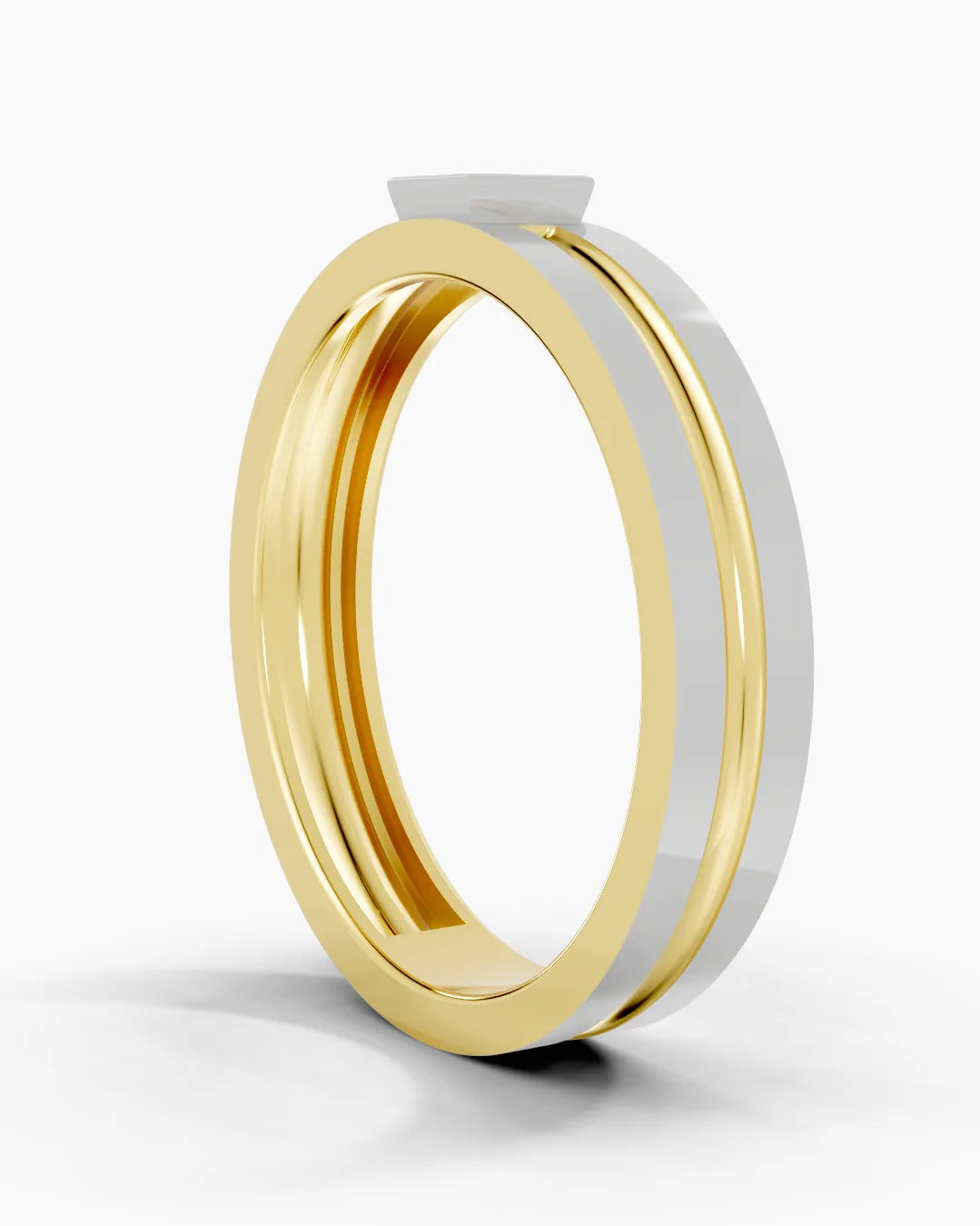 Channel Solitaire Men Ring