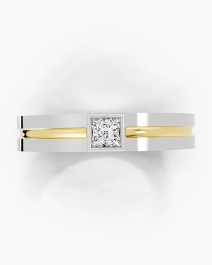 Channel Solitaire Men Ring