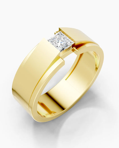 Platform Gem Men Ring