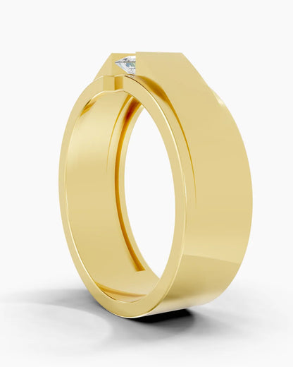 Platform Gem Men Ring
