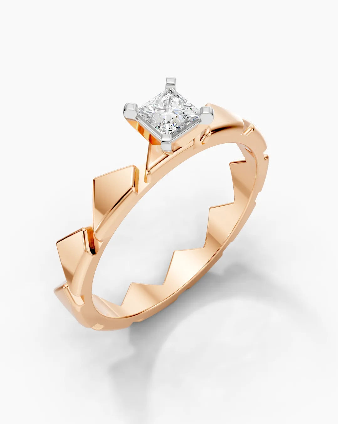 Geo Crown Princess Women Ring