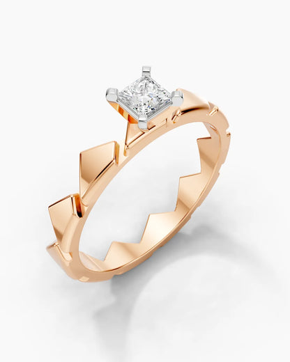 Geo Crown Princess Women Ring
