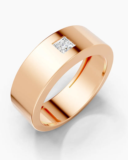 Chrome Ridge Men Ring