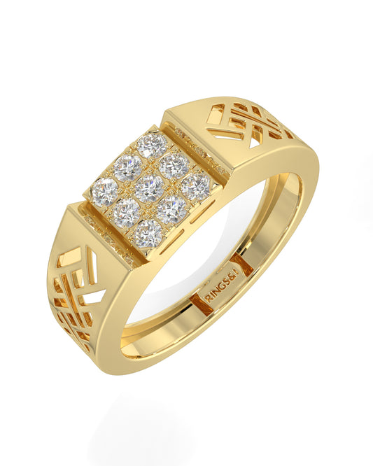 Classic Square Nine Ring