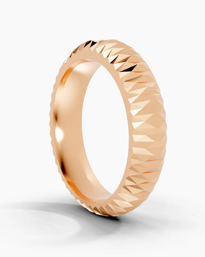 Crimson Fold Men Ring