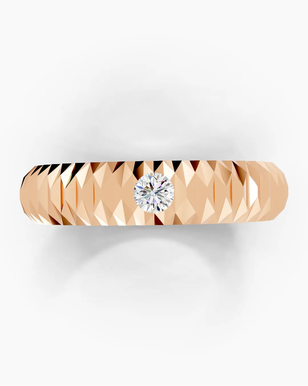 Crimson Fold Men Ring