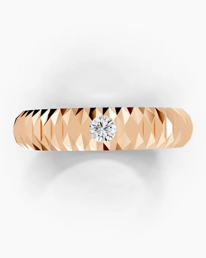 Crimson Fold Men Ring