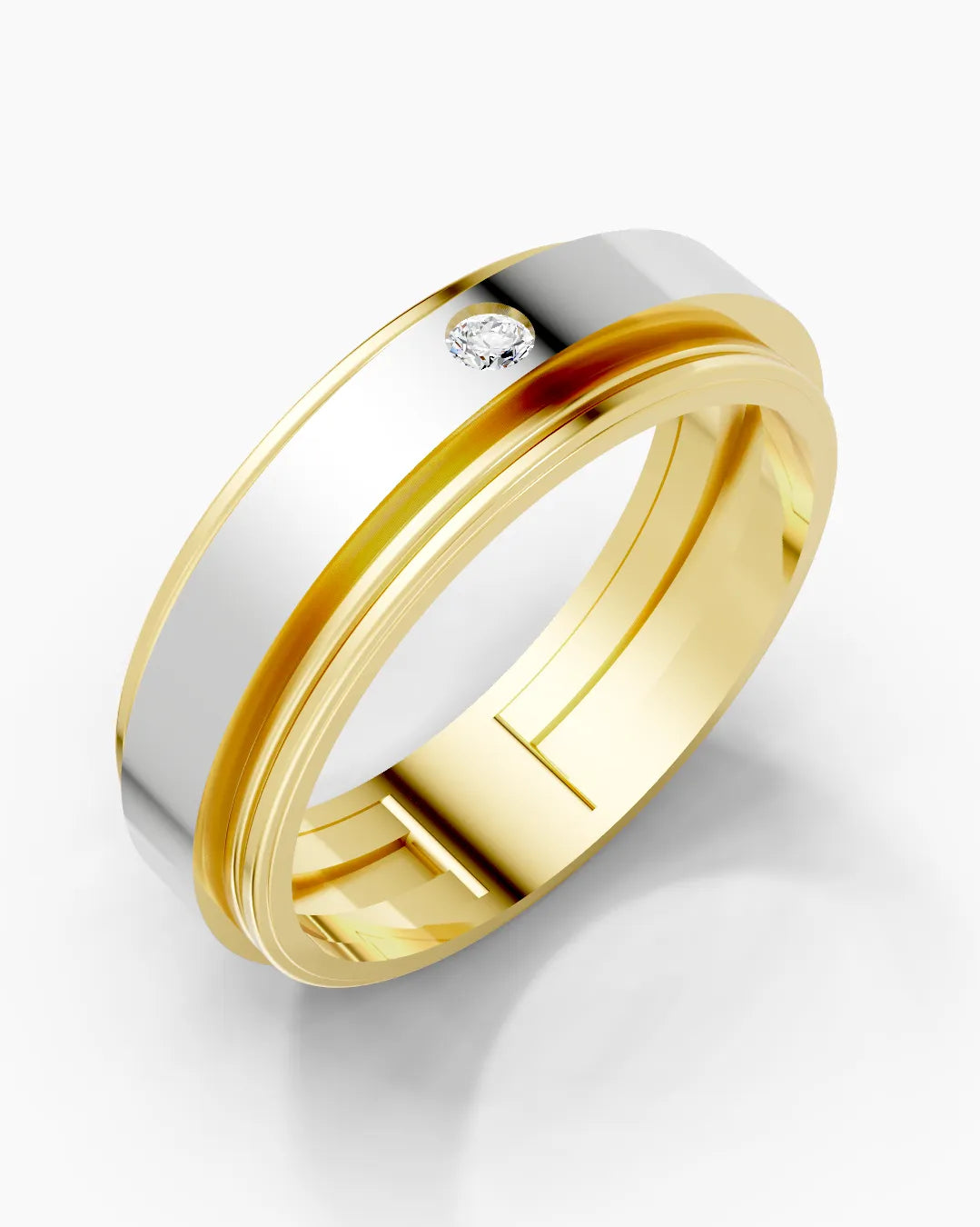 Stone Grid Men Ring