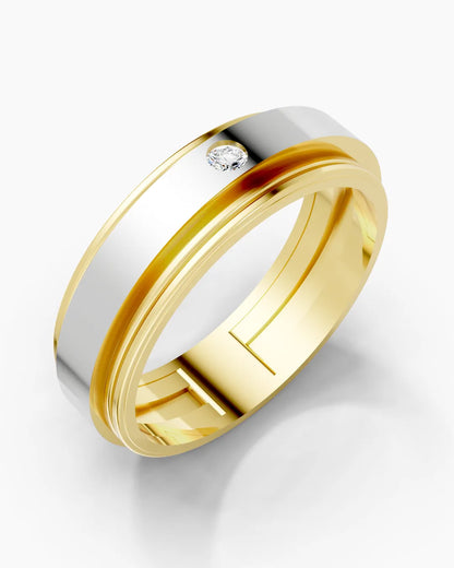 Stone Grid Men Ring