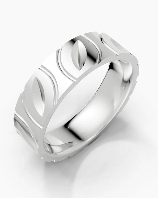 Curved Trace Men Ring