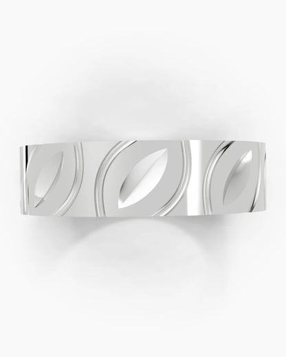 Curved Trace Men Ring