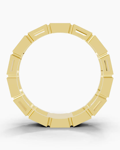 Grid Flow Men Ring