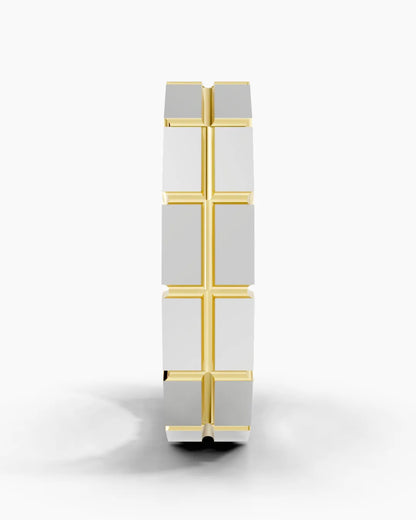 Grid Flow Men Ring