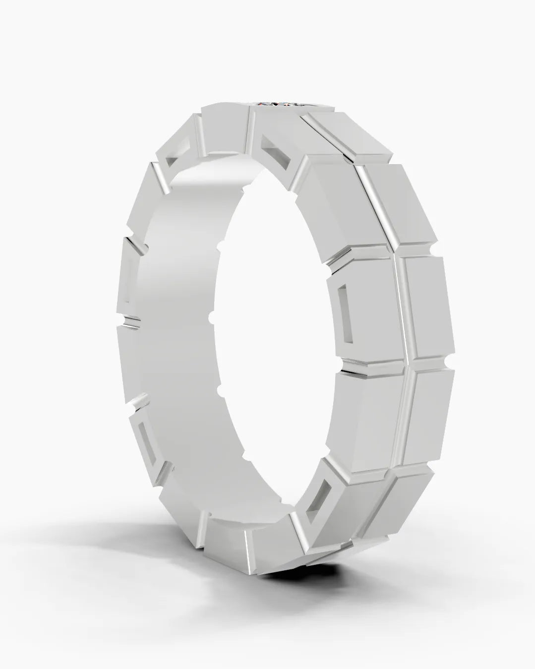Woven Square Men Ring