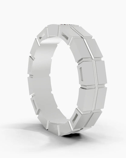 Woven Square Men Ring