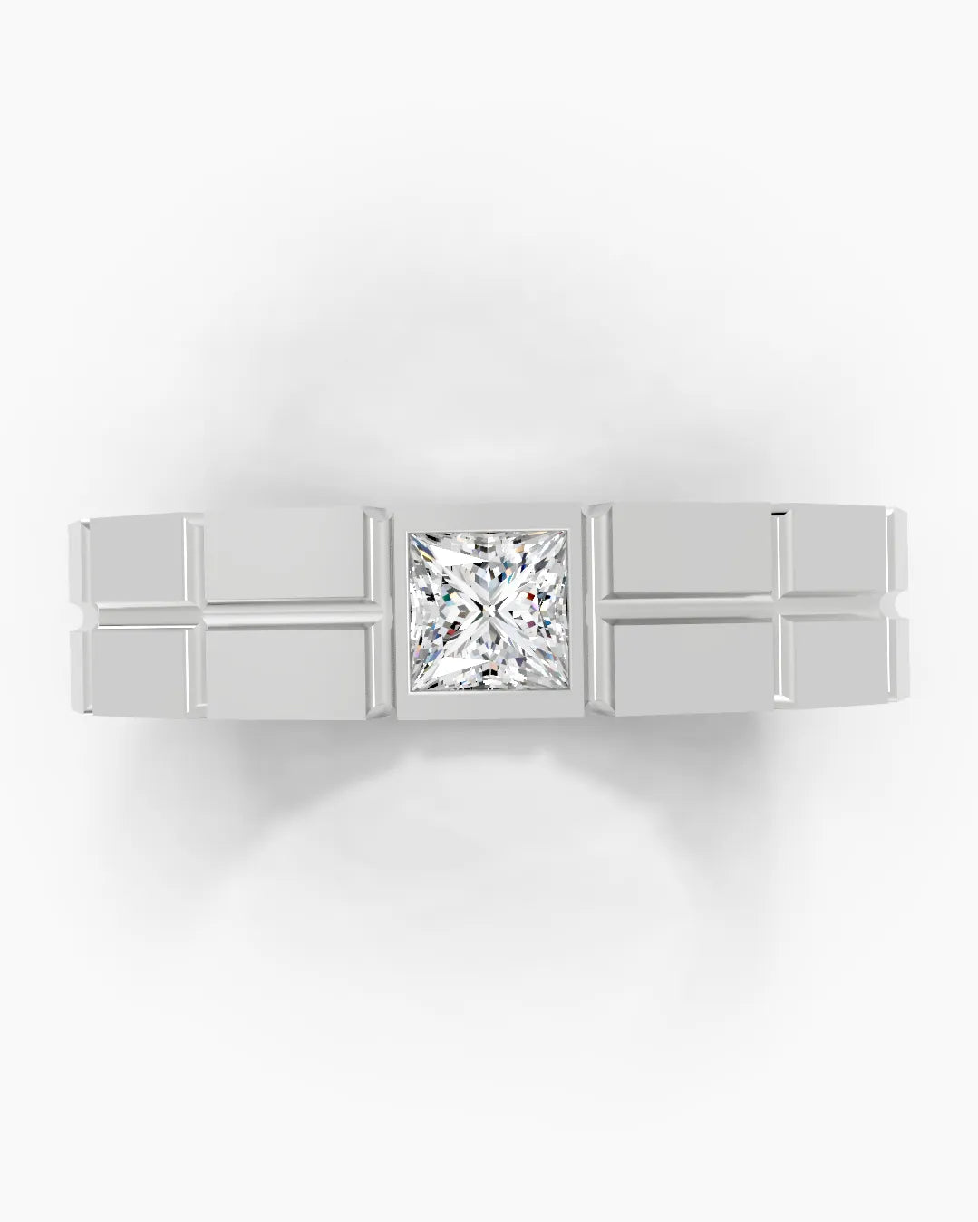Woven Square Men Ring