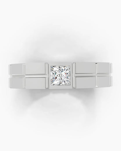 Woven Square Men Ring