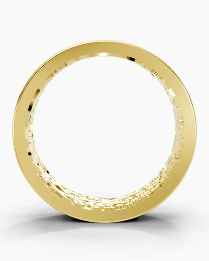 Flora Engraved Men Ring