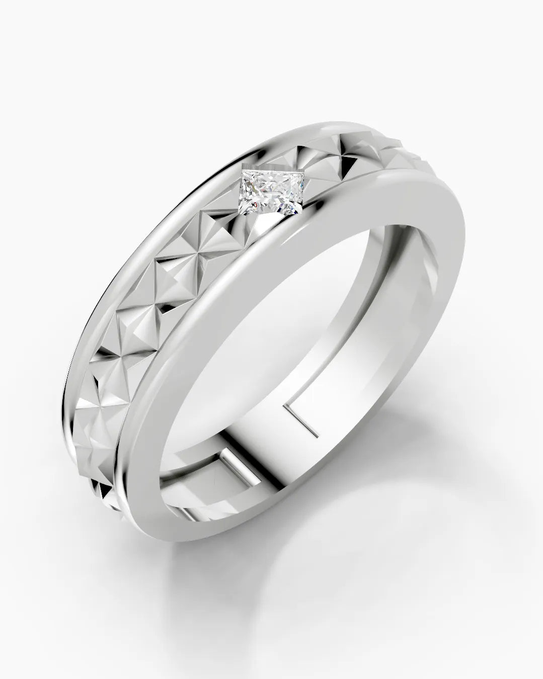 Pyramid Thread Men Ring