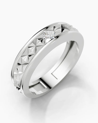 Pyramid Thread Men Ring