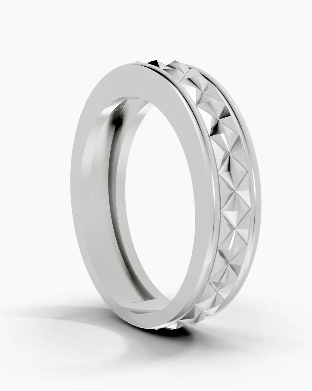 Pyramid Thread Men Ring