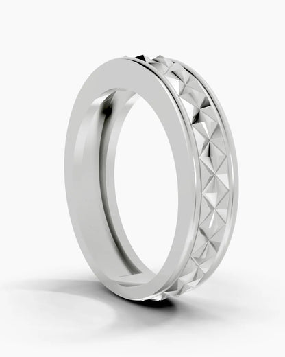 Pyramid Thread Men Ring