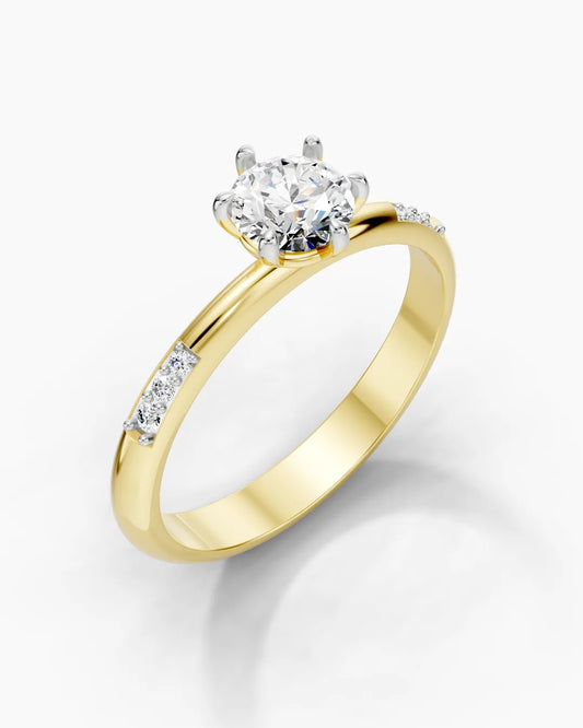 Diamond Beam Women Ring