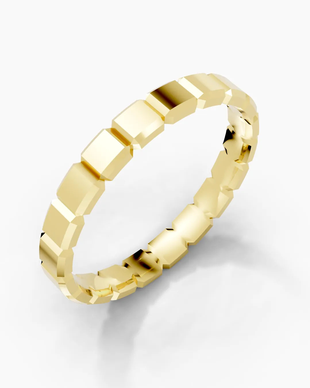 Block Matrix Men Ring