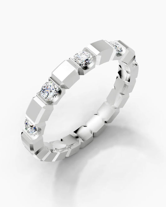 Grid Float Men Ring