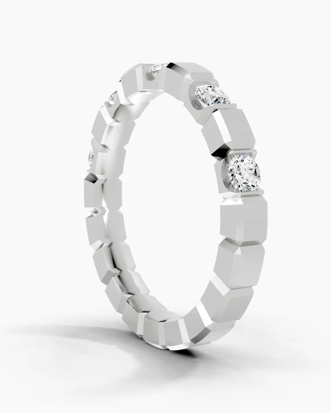 Grid Float Men Ring